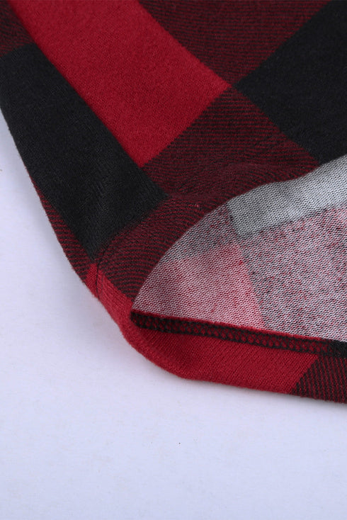 Print Colorblock Long Cardigan